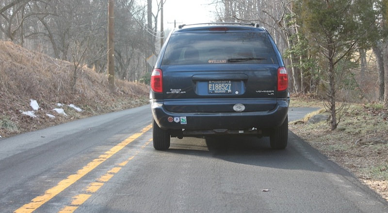 Snuff Mill Road near Centerville where Joe Jackson was ticketed for riding his bike.