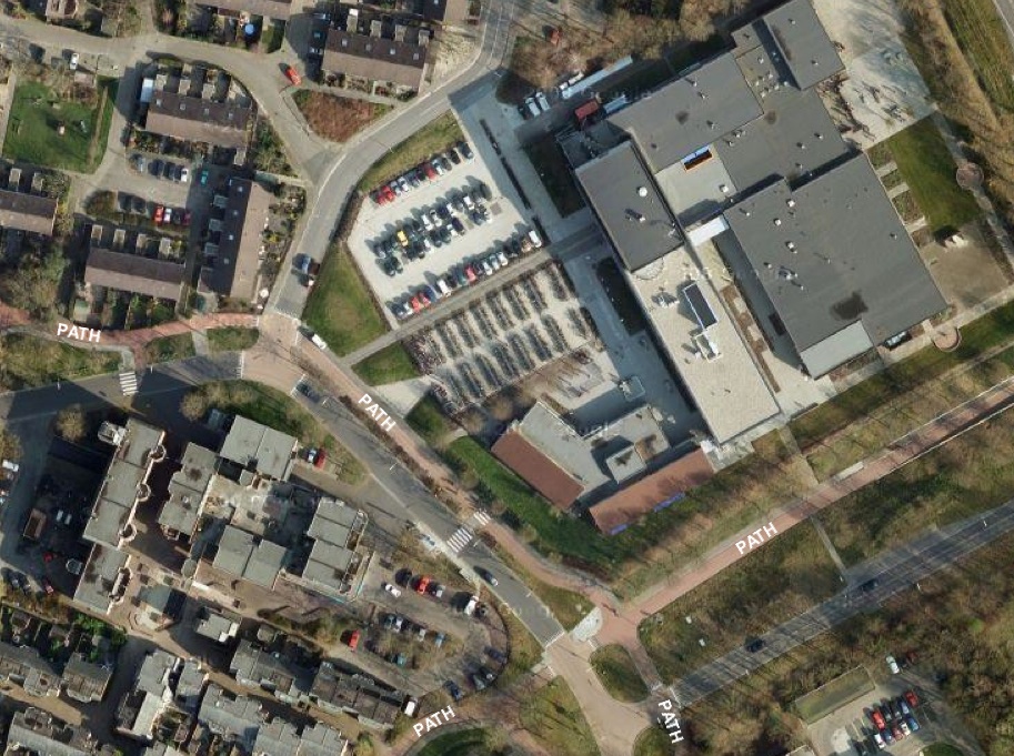 Satellite Image of Vincent Van Gogh High School