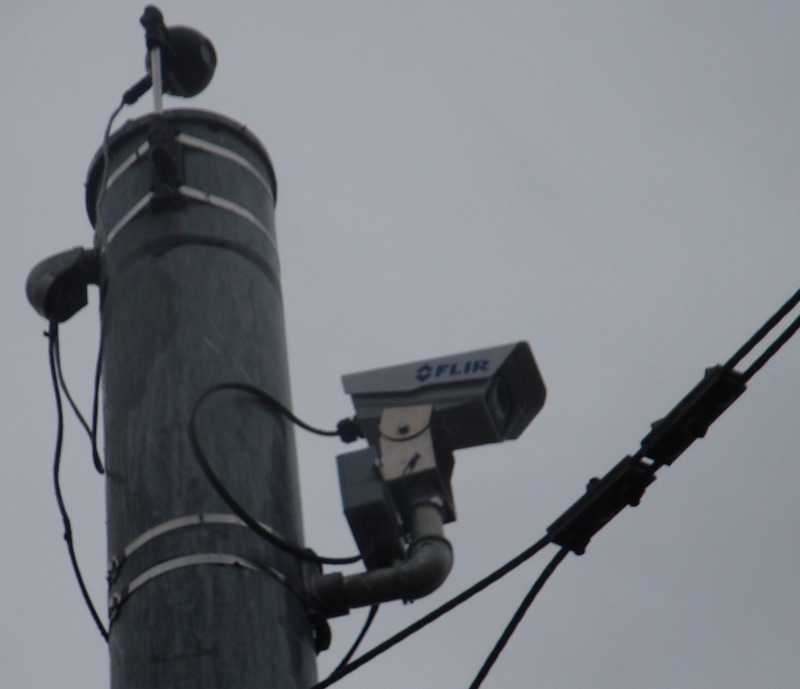 Part of the bicycle detection system at Lighthouse Road and Lincoln Drive in Fenwick Island