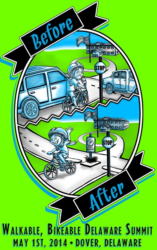 Did you get your "neighborway" T-shirt at last week's Walkable Bikeable Delaware Summit?