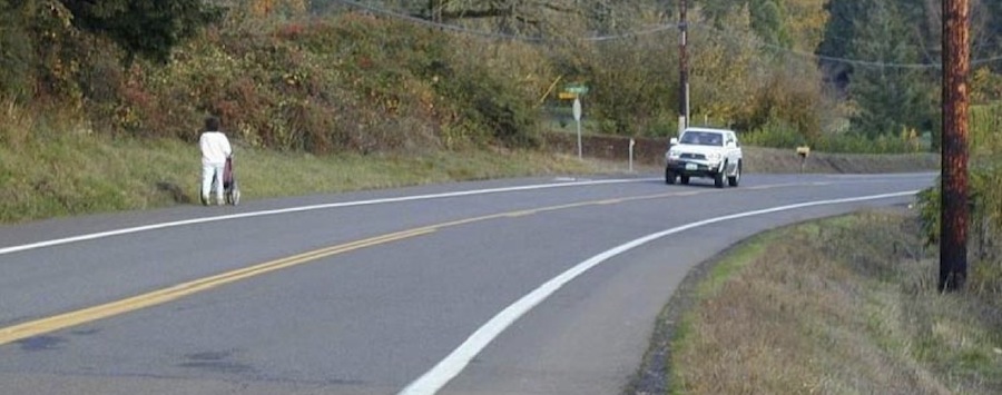 Even if building a sidewalk here doesn't make any sense, don't give a blanket exemption to development here.