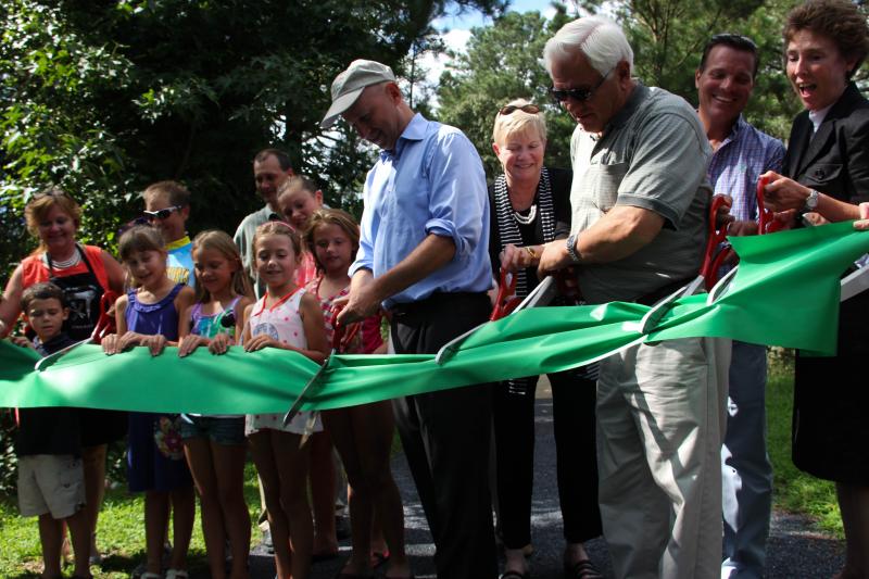 Governor Jack Markell and Senator Gerald Hocker on Wednesday in Ocean View