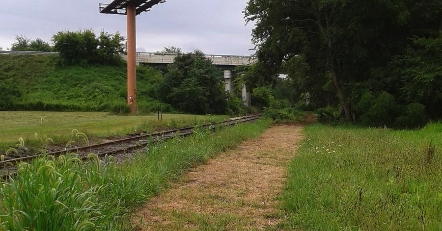 Route of future Lewes-Georgetown Trail where it will pass under the busy and dangerous Route 1.