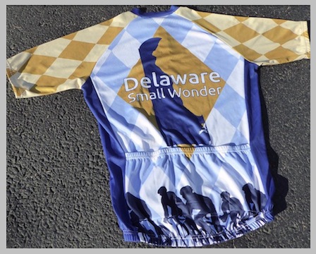 Support Delaware cycling advocacy with this limited edition "Small Wonder" jersey!